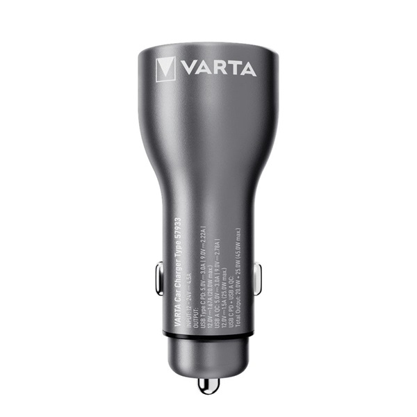 Varta 57933101111 USB Car Charger 45W autós töltő Varta 57933101111 USB Car Charger 45W autós töltő