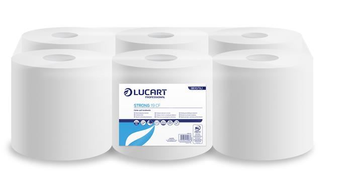 Lucart Strong 19 CF törlőkendő, tekercses belső adagolású hófehér (861078J)