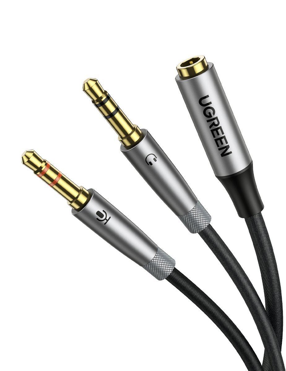 UGREEN AV193 AUX audio splitter fejhallgató + mikrofon - 3,5 mm-es mini jack kábelhez 20cm (50255) UGREEN AV193 AUX audio splitter fejhallgató + mikrofon - 3,5 mm-es mini jack kábelhez 20cm (50255)