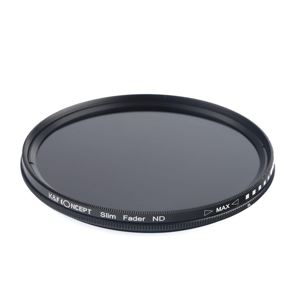 K&F Concept Slim vario ND 2-400 változtatható szürkeszűrő, 37 mm