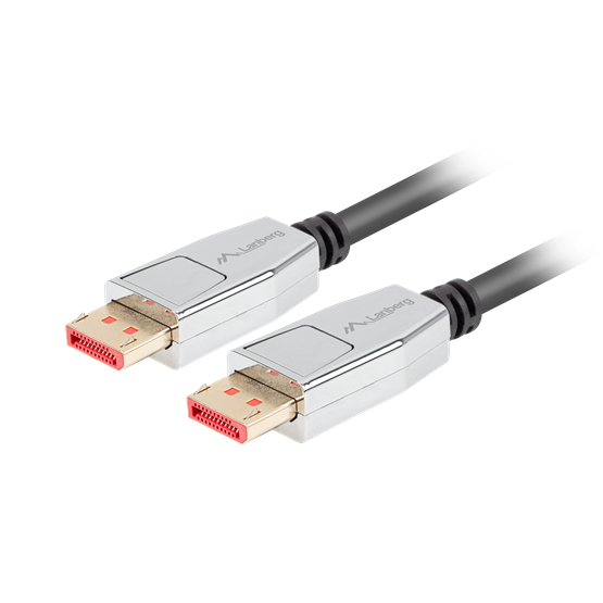 Lanberg displayport v1.4 kábel, M/M 20 PIN, 8K 60HZ, 1.8 méter Fekete