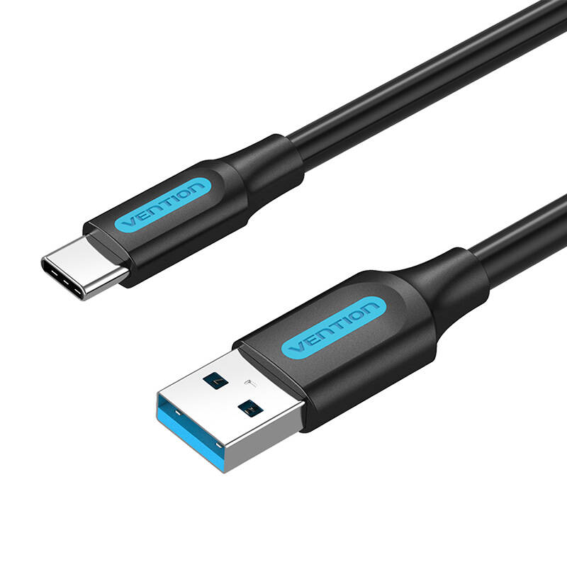 USB 3.0 A to USB-C Cable Vention COZBF 1m Black PVC USB 3.0 A to USB-C Cable Vention COZBF 1m Black PVC