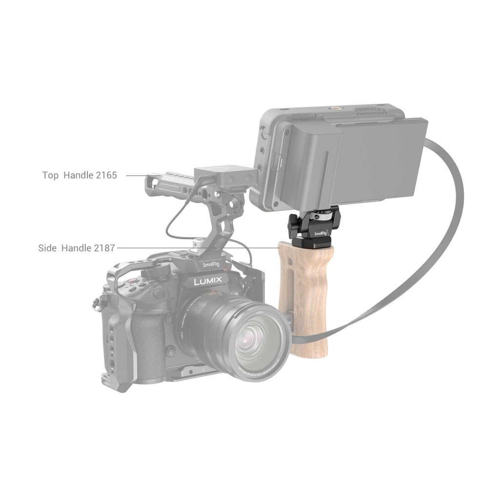 SMALLRIG 2904B Swivel and Tilt Adjustable Monitor Mount with 1/4"-20 Screws Mount