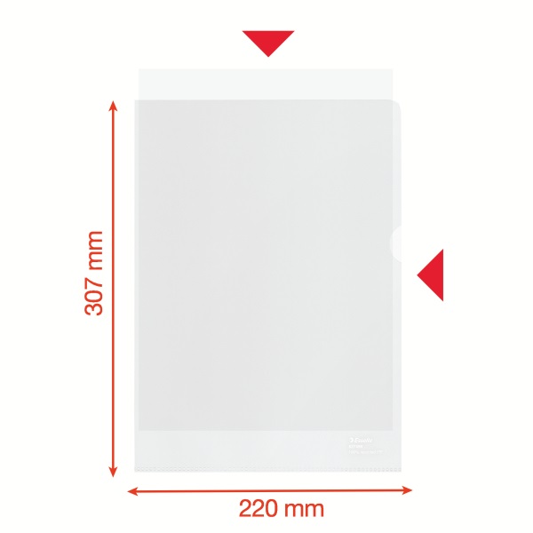 Esselte Recycled A4 narancsos 100mikronos 100db genotherm