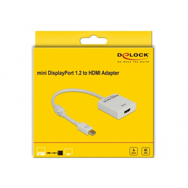 Delock miniDP 1.2 - HDMI 4K aktív adapter