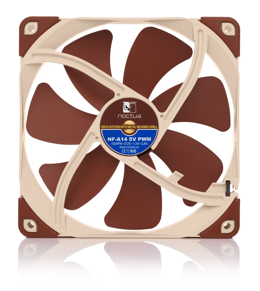 Noctua NF-A14 5V PWM hűtő ventilátor 14cm Noctua NF-A14 5V PWM hűtő ventilátor 14cm