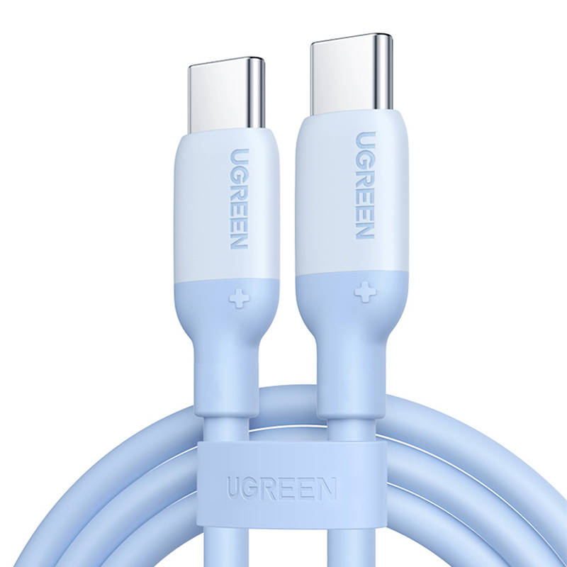 Fast Charging Cable USB-C to USB-C UGREEN 15279 1m (blue) Fast Charging Cable USB-C to USB-C UGREEN 15279 1m (blue)