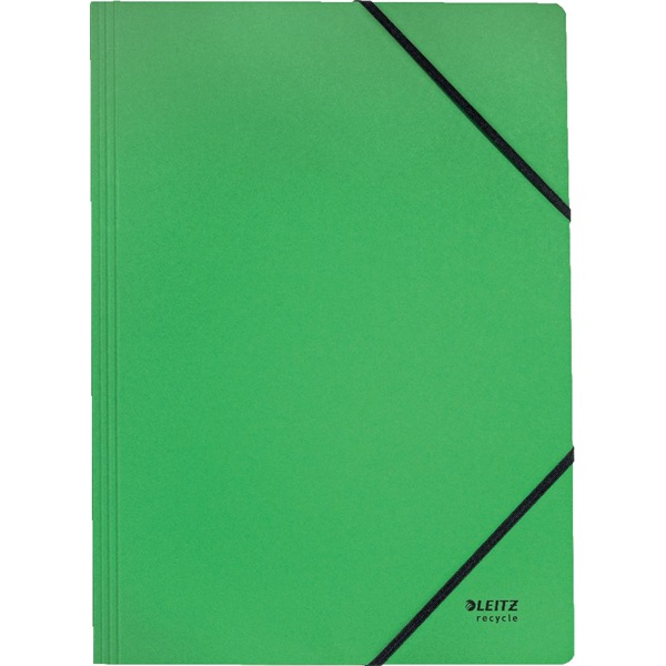 Gumis mappa, karton, A4, LEITZ "Recycle", zöld Gumis mappa, karton, A4, LEITZ "Recycle", zöld