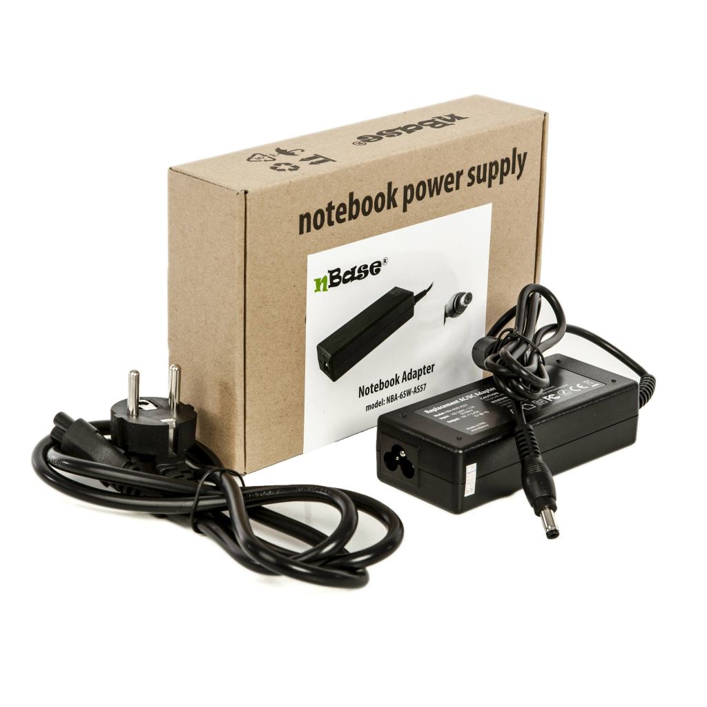 nBase Asus/Toshiba Laptop töltő+kábel 19V 3.42A 65W (NBA-65W-AS57) nBase Asus/Toshiba Laptop töltő+kábel 19V 3.42A 65W (NBA-65W-AS57)