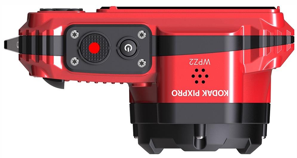Kodak Pixpro WPZ2 vízálló, porálló, ütésálló digitális fényképezőgép, piros, 2db akku, 16gb micro sd