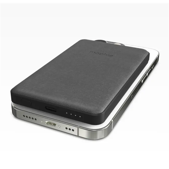  Mophie-snap+ Powerstation/Juicepack mini - 5k - Vezeték nélküli hordozható mágneses töltő Fekete