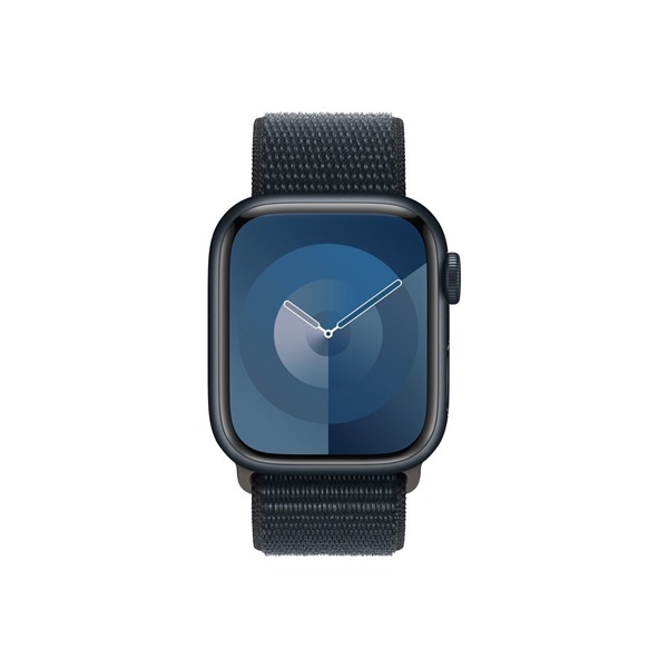Apple Watch S9 GPS (41mm) éjfekete alumínium tok éjfekete sport pánt okosóra Apple Watch S9 GPS (41mm) éjfekete alumínium tok éjfekete sport pánt okosóra