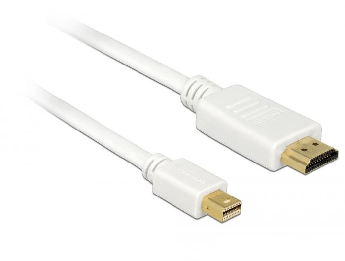 Delock 83993 mini Displayport apa -> HDMI apa kábel 0.5m fehér