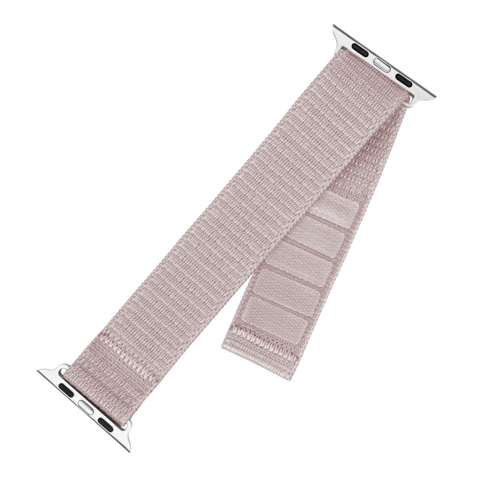 FIXED FIXNST2-436-ROGD nylon sportos óraszíj Apple Watch 38/40/41mm-es okosórához   Rózsaarany