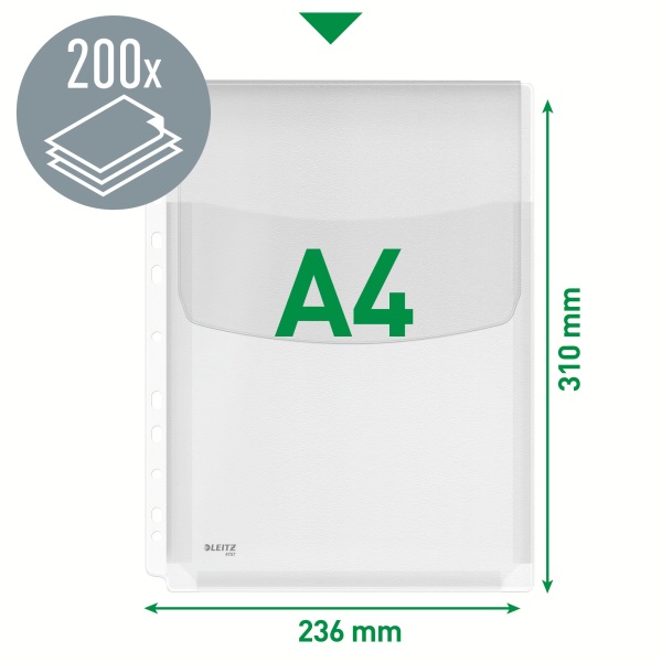 Leitz Jumbo A4 lefűzhető füllel 5db/cs genotherm