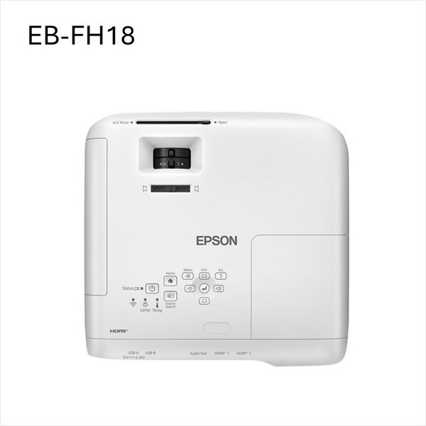 EPSON Projektor - EB-FH18 (3LCD, 1920x1080 (Full HD), 16:9,  4100 AL, 16 000:1, 2xHDMI/USB/WiFi/Apple AirPlay 2)