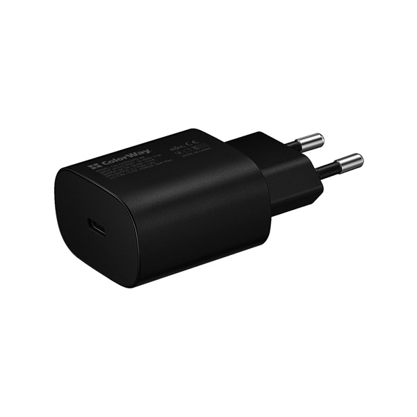 COLORWAY CW-CHS033PD-BK   Power Delivery Port PPS USB Type-C (25W) USB töltő adapter fekete   