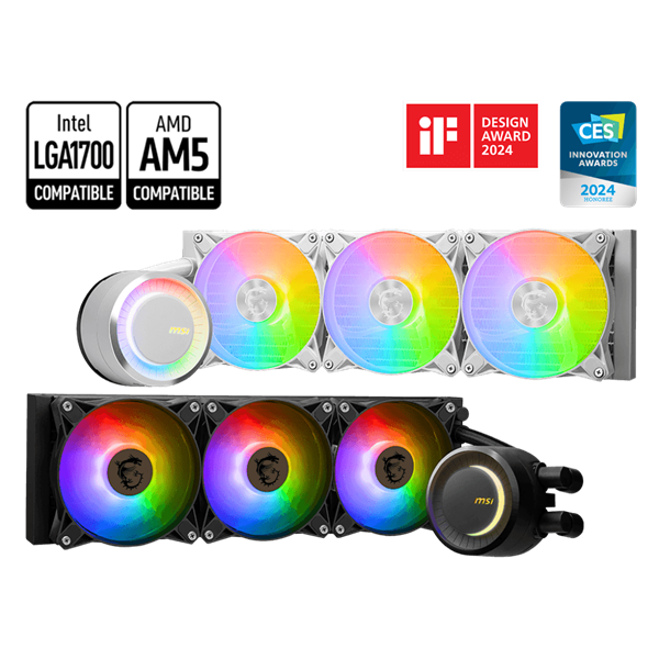 MSI CPU hűtő Coreliquid E360 2xARGB (vízhűtés) Univerzális