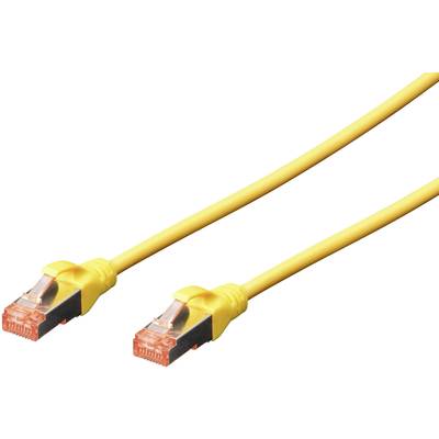 RJ45 Hálózat Csatlakozókábel CAT 6 S/FTP 1.00 m Sárga Halogénmentes, sodort érpár, Védővel, Lángálló Digitus RJ45 Hálózat Csatlakozókábel CAT 6 S/FTP 1.00 m Sárga Halogénmentes, sodort érpár, Védővel, Lángálló Digitus