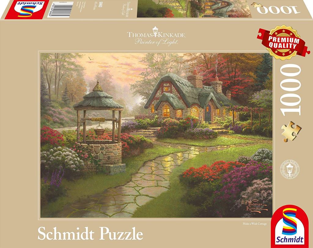 Schmidt Make a Wish Cottage, Thomas Kinkade 1000db-os puzzle (58463) (15185-184) Schmidt Make a Wish Cottage, Thomas Kinkade 1000db-os puzzle (58463) (15185-184)
