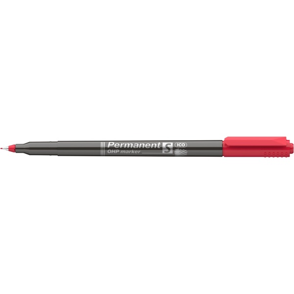 ICO OHP S 0,3mm piros permanent marker