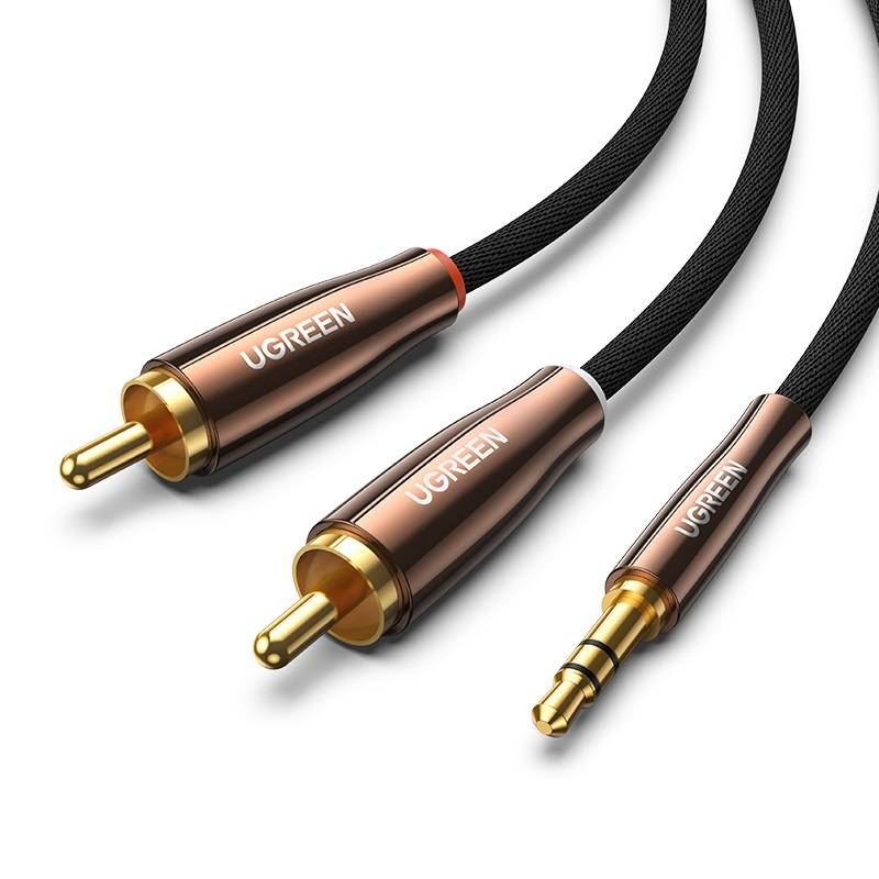 UGREEN AV170 kábel 2x RCA, Cinch, jack, 3.5mm, 2m, fekete (80847) UGREEN AV170 kábel 2x RCA, Cinch, jack, 3.5mm, 2m, fekete (80847)