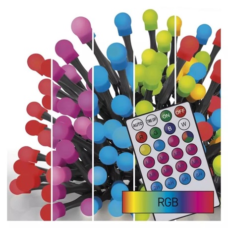 Emos D5AA01 LEDES KÜLTÉRI FÉNYFÜZÉR GÖMB TÁVIRÁNYÍTÓVAL