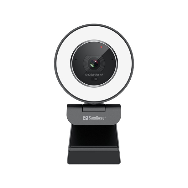 Sandberg Streamer USB Webcam Pro Elite Webkamera Fekete/ezüst 