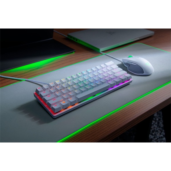 Razer Huntsman Mini Linear Optical Switch (Red) US billentyűzet Mercury - fehér (RZ03-03390400-R3M1)