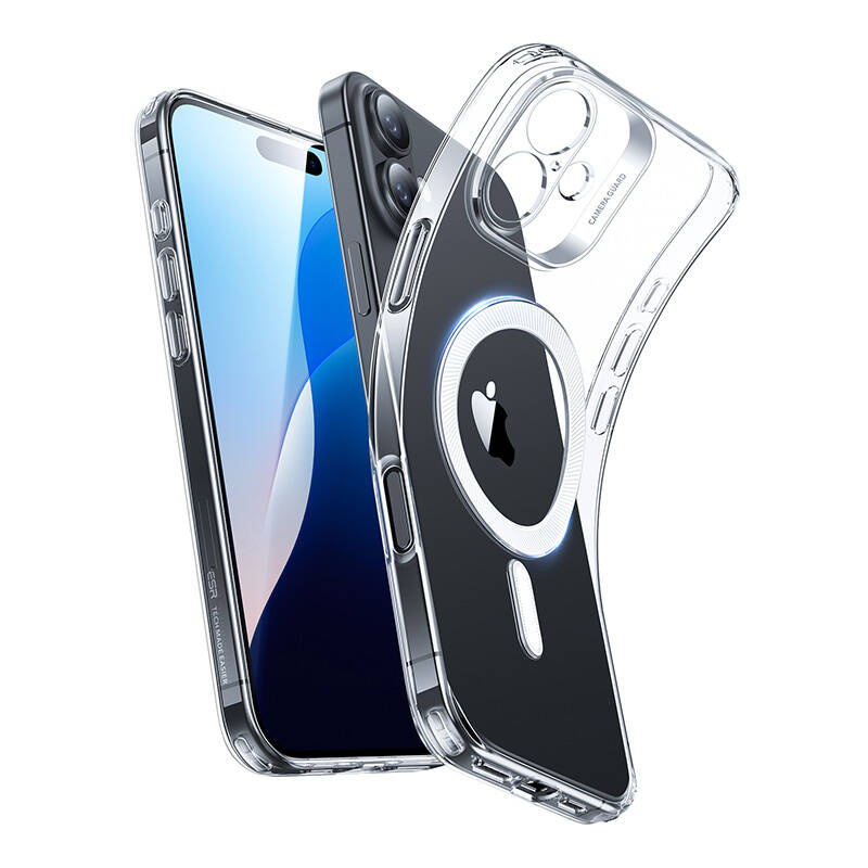 Zero Clear tok (HaloLock) ESR tok iPhone 16 Plus készülékhez (átlátszó) Zero Clear tok (HaloLock) ESR tok iPhone 16 Plus készülékhez (átlátszó)