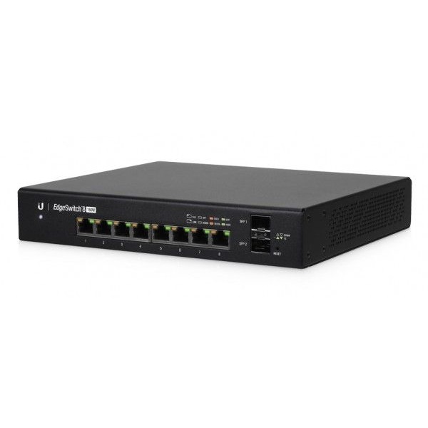 Ubiquiti EdgeSwitch, 8xGigabit Ethernet port, 2xSFP port, PoE+, 150W Ubiquiti EdgeSwitch, 8xGigabit Ethernet port, 2xSFP port, PoE+, 150W