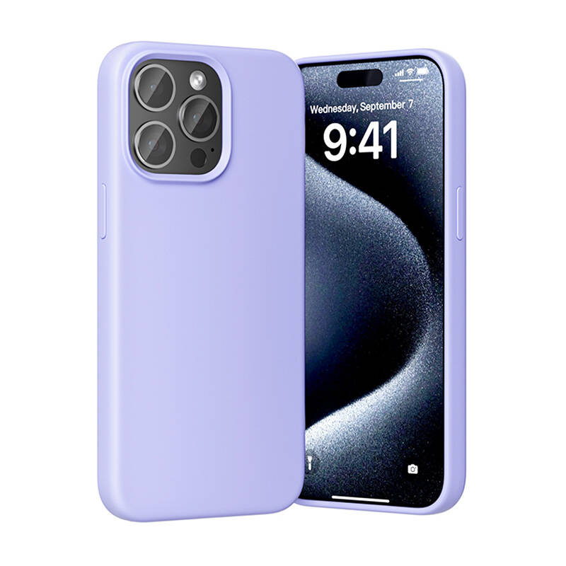 Vention KUFV0-40 szilikon tok iPhone 15 Pro Max készülékhez (lila) Vention KUFV0-40 szilikon tok iPhone 15 Pro Max készülékhez (lila)
