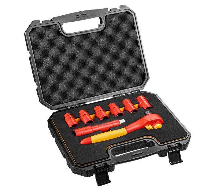 Neo Tools 01-307 Dugókulcskészlet 1/2" 1000V szigetelt 8db Neo Tools 01-307 Dugókulcskészlet 1/2" 1000V szigetelt 8db