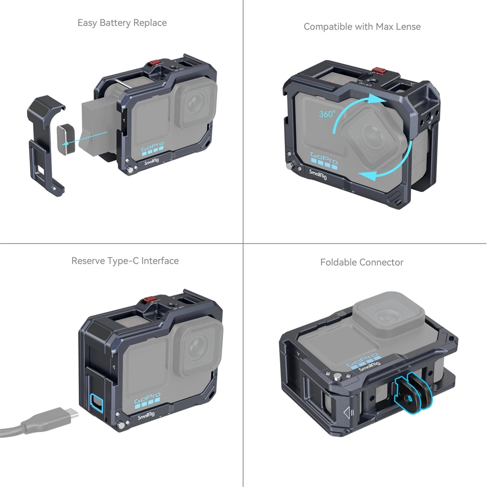 SMALLRIG 3084C Cage for GoPro Hero 12 / 11 / 10 / 9  Fekete