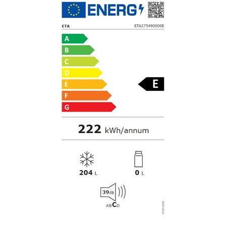 Eta 275490000E 204 L No Frost 6 rekeszes Fagyasztószekrény 