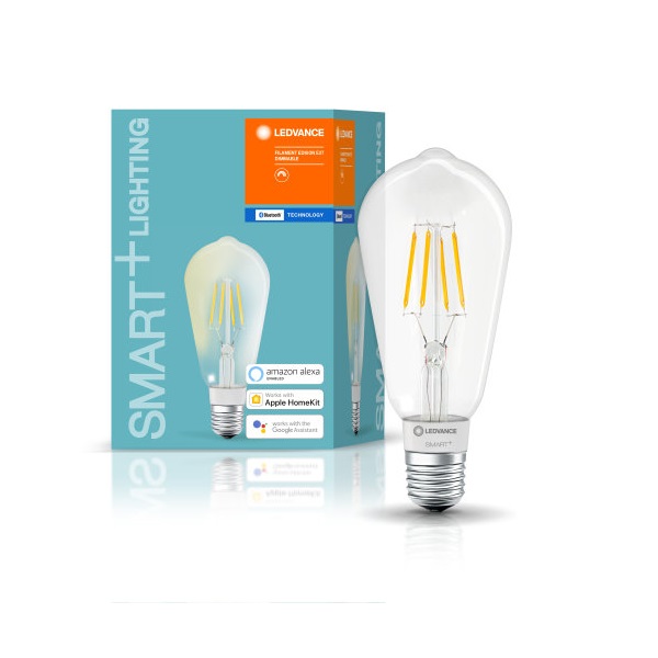 Ledvance Smart+ BT FIL edison fényforrás,DIM,6W 2700K E27 okostelefonnal,alkalmazással vezérelhető intelligens fényf. Ledvance Smart+ BT FIL edison fényforrás,DIM,6W 2700K E27 okostelefonnal,alkalmazással vezérelhető intelligens fényf.