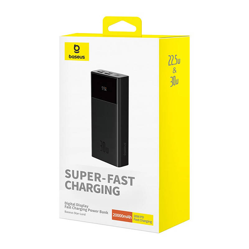 Powerbank Baseus OS Star-Lord 20000mAh, 30W (black)