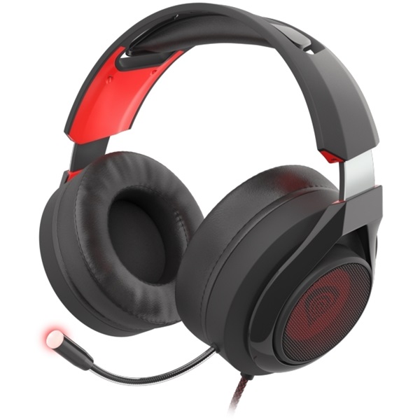 natec Genesis Radon 610 Gamer mikrofonos fejhallgató, 7.1, fekete-piros (NSG-1454)