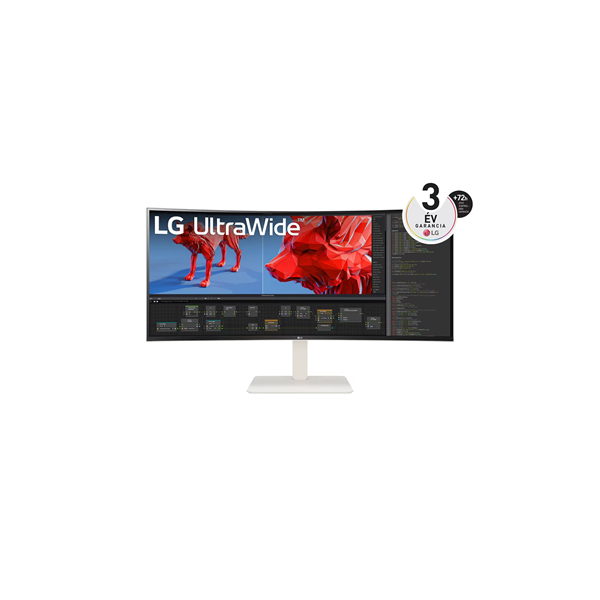 LG Ívelt IPS monitor 37.5" 38WR85QC-W 3840x1600 LG Ívelt IPS monitor 37.5" 38WR85QC-W 3840x1600