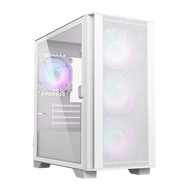 Montech Air 100 ARGB táp nélküli ablakos Micro ATX ház fehér  