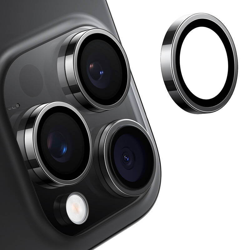 Lensguard Camera Glass for iPhone 16 Pro (Black) Lensguard Camera Glass for iPhone 16 Pro (Black)