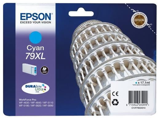 Epson 79XL DURABrite Ultra tintapatron ciánkék (C13T79024010) Epson 79XL DURABrite Ultra tintapatron ciánkék (C13T79024010)