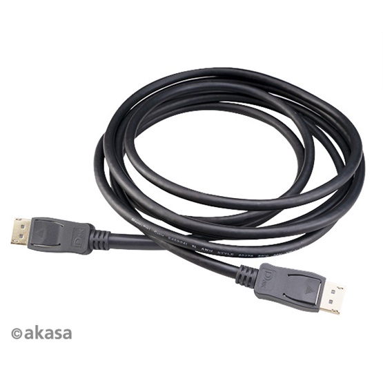  Akasa AK-CBDP23-30BK 8K 3m  Displayport kábel   