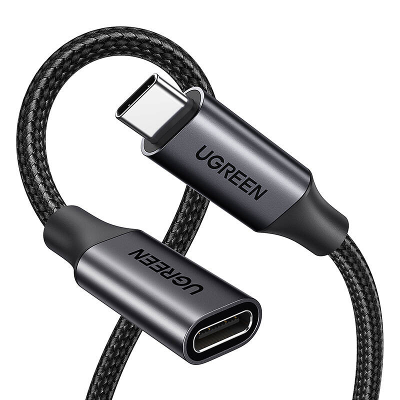 UGREEN US372 USB-C-USB-C Gen2 hosszabbító kábel, 1m (fekete) UGREEN US372 USB-C-USB-C Gen2 hosszabbító kábel, 1m (fekete)