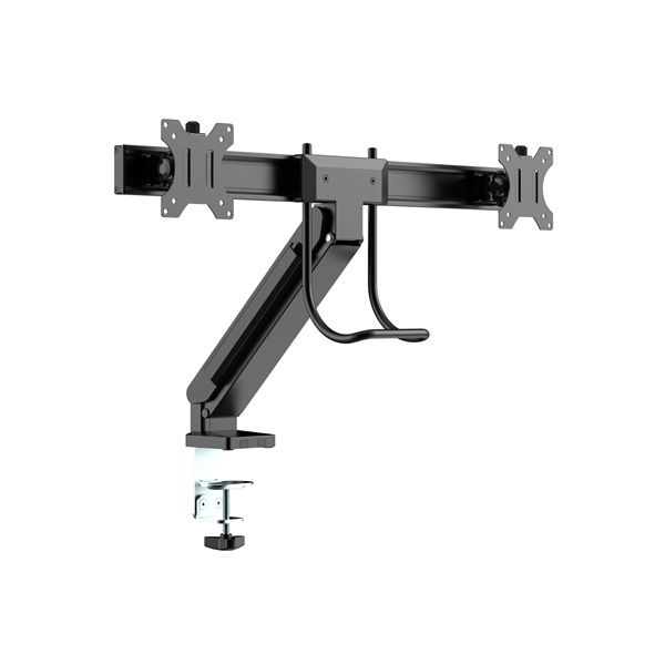 MULTIBRACKETS  2 képernyős M Deskmount Slim Basic Dual  17-27" max.VESA: 200x200 mm  6 kg Asztali konzol