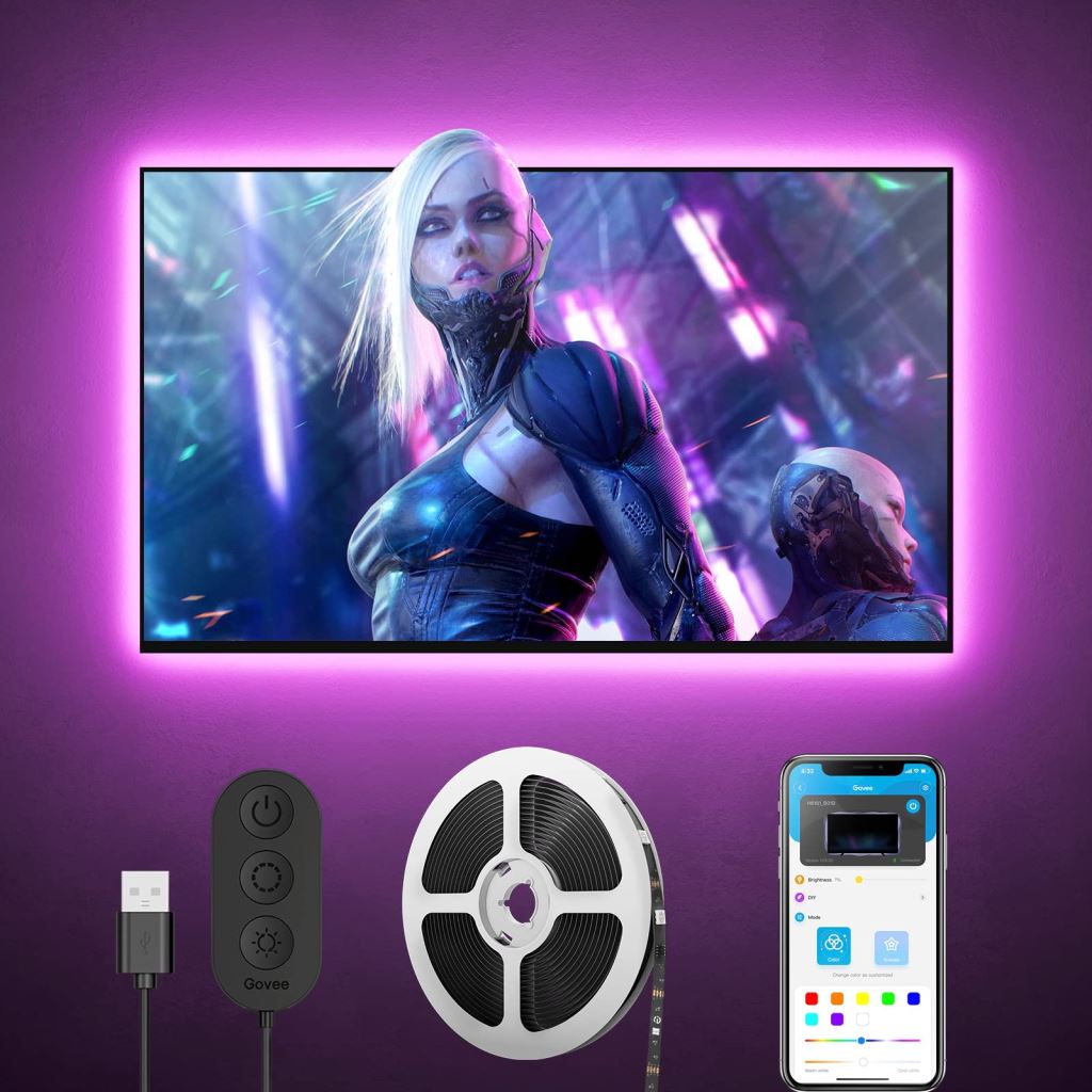 Govee RGB LED TV háttérvilágítás 46”- 60” (H6178)