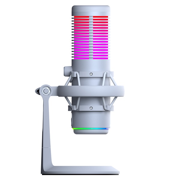 Rampage BEMOL USB PC/MAC/Android zajelnyomó állvány fehér 2m kábel RGB Mikrofon Rampage BEMOL USB PC/MAC/Android zajelnyomó állvány fehér 2m kábel RGB Mikrofon