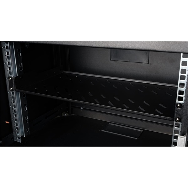 Equip   EZFS-19-1-40-B  Fix polc 19" 1U Mélység: 250mm Rackszekrény kiegészítő Fekete 