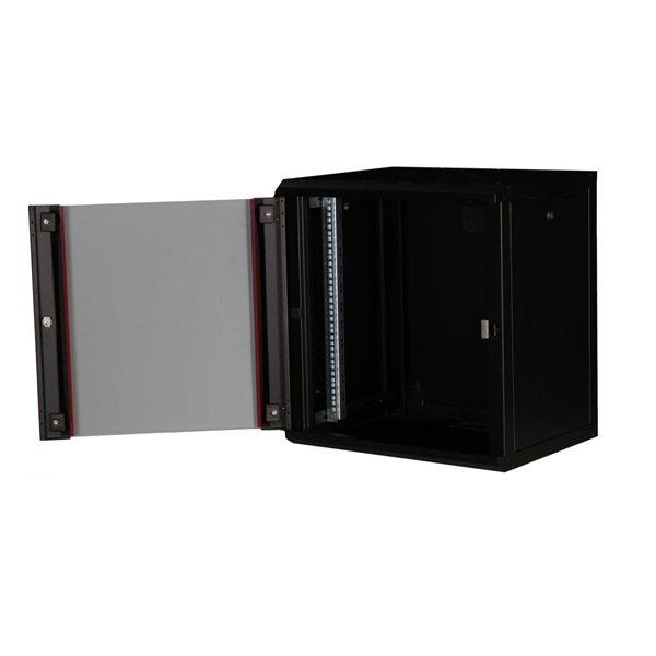 Equip Fali Rackszekrény EPM-12-6045-B-CBAA 19" 12U 600x450mm előre szerelt Fekete Equip Fali Rackszekrény EPM-12-6045-B-CBAA 19" 12U 600x450mm előre szerelt Fekete