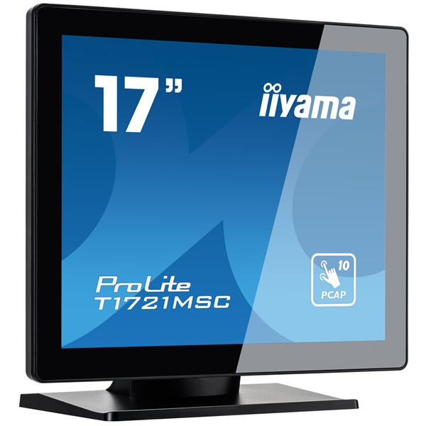 iiyama 17" Prolite T1721MSC-B2 Monitor - LED, 1280x1024,  Érintőképernyő, Fekete